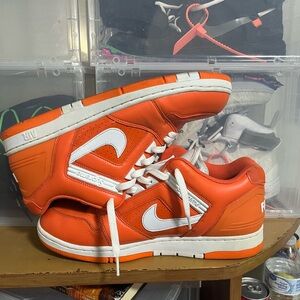 Orange and White supreme Air Force 2